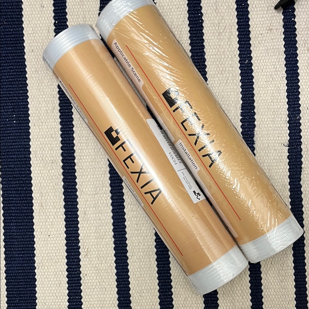 New! Two FEXIA Shelf Liners for Kitchen Cabs Non-Slip/12 Inches x 20 FT W. Clear